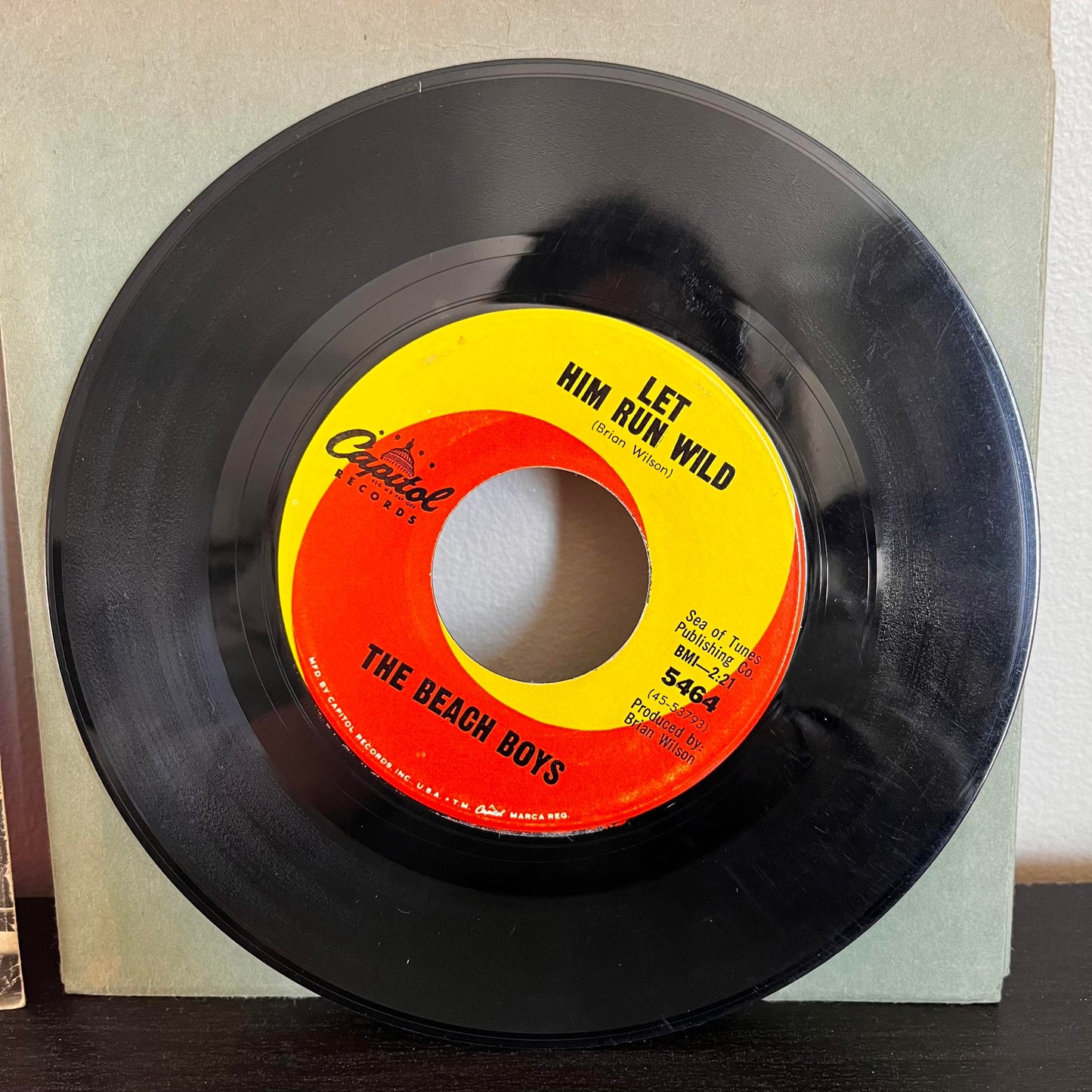 The Beach Boys California Girls/Let Him Run Wild 7" 45RPM Vinyl Capitol 5464 VG+