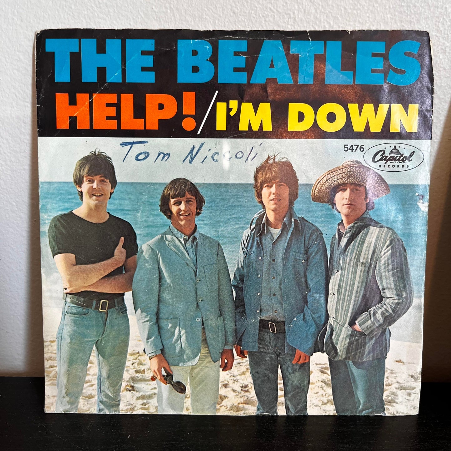 The Beatles Help!/I'm Down 7" 45RPM Vinyl Capitol 5476 With Sleeve VG+