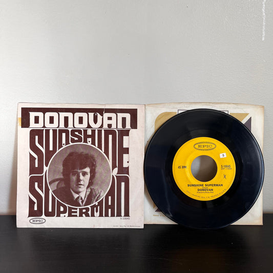 Donovan Sunshine Superman/The Trip 7" 45 Vinyl Epic 5-10045 EX