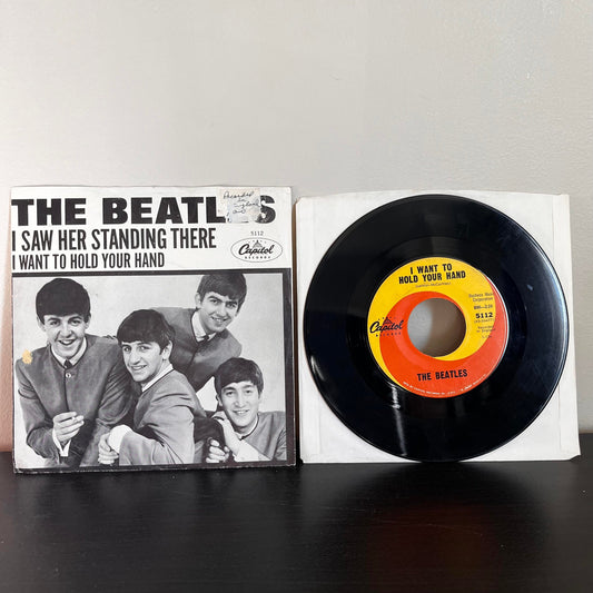 The Beatles I Want To Hold Your Hand/I Saw Her Standing There EX 7" 45RPM Vinyl Capitol 5112