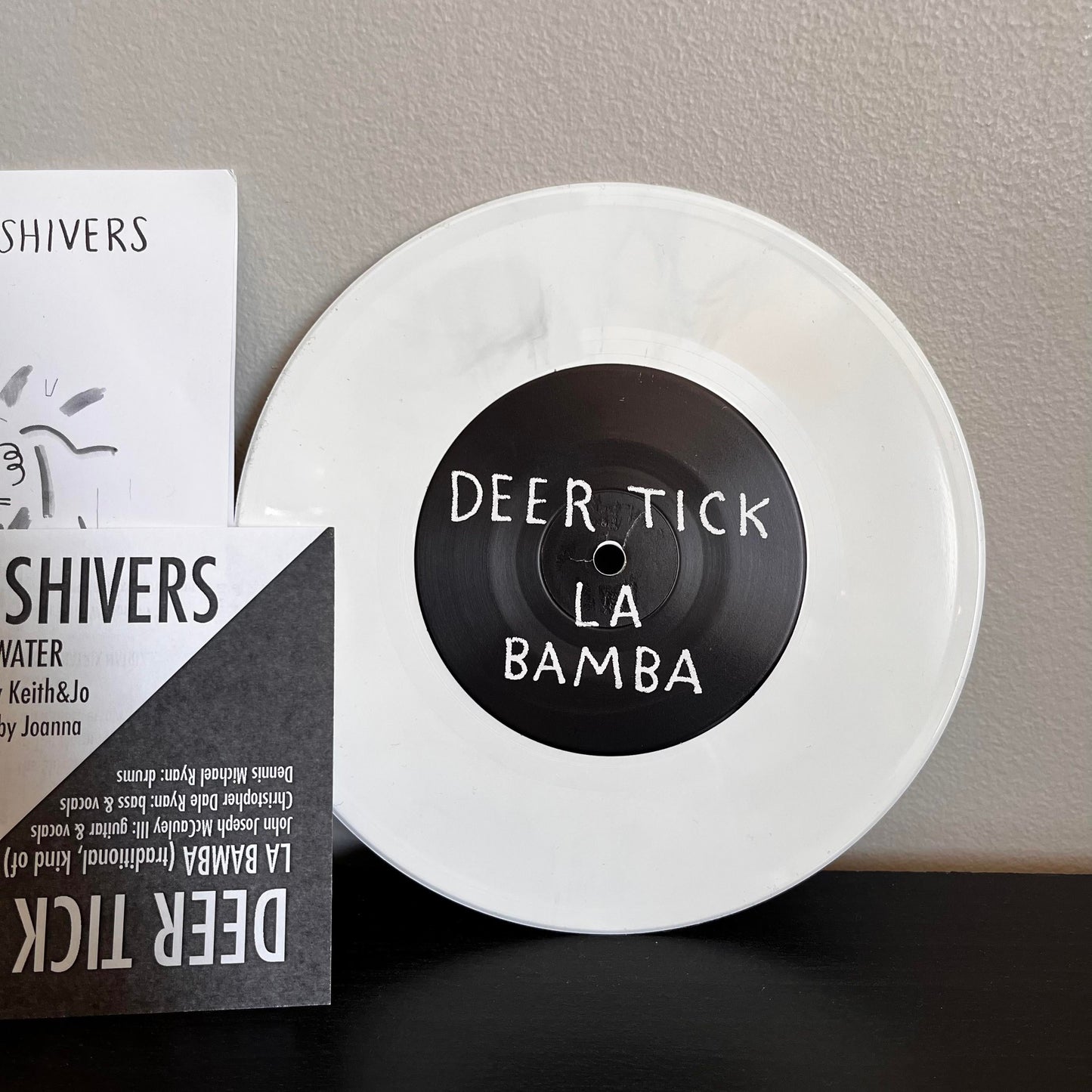 Deer Tick | The Shivers ‎– La Bamba / Shallow Water 7" White Vinyl 2009 NN14