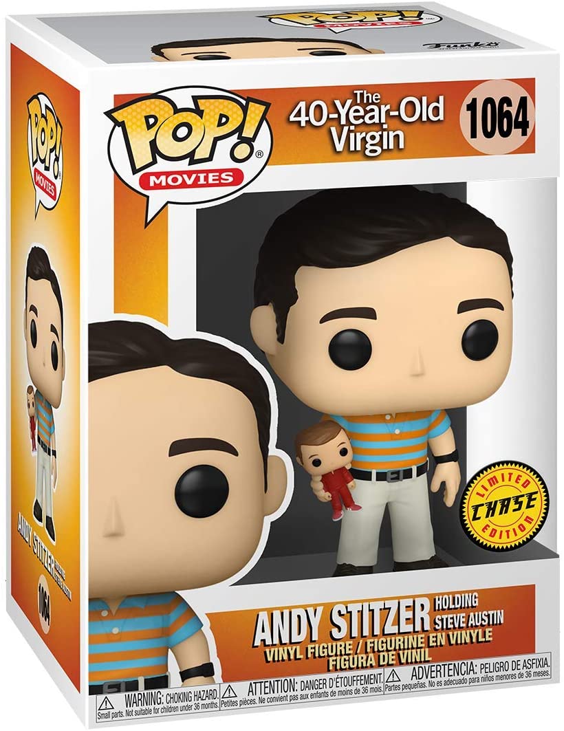 Funko Pop! Movies: 40 Year Old Virgin - Andy Holding Oscar (Styles May Vary)