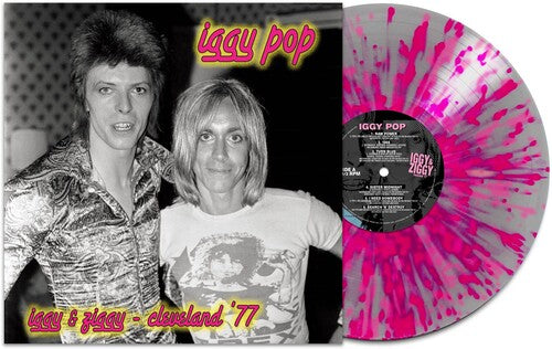 Iggy & Ziggy - Cleveland '77 - Silver/ pink Splatter- Iggy Pop Vinyl