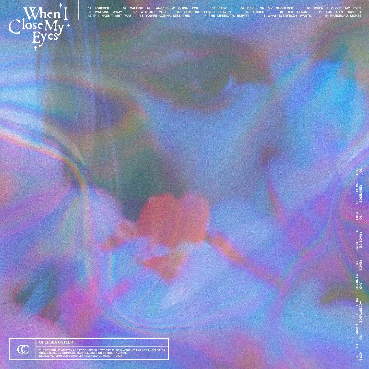 When I Close My Eyes [Deluxe Clear 2 LP]