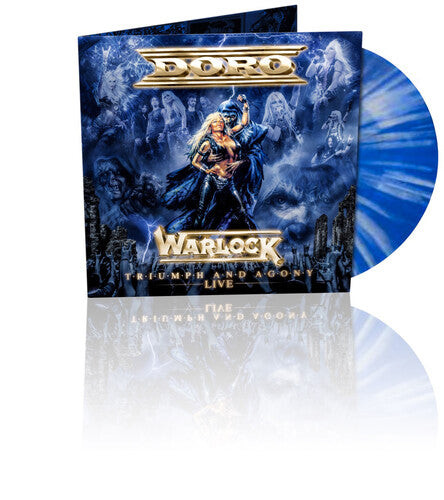Warlock - Triumph & Agony Live - Doro (Vinyl) (Indie Exclusive limited Edition Marbled Blue & White)