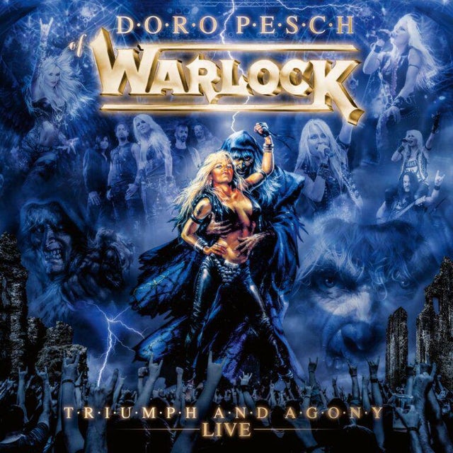 Warlock - Triumph & Agony Live - Doro (Vinyl) (Indie Exclusive limited Edition Marbled Blue & White)