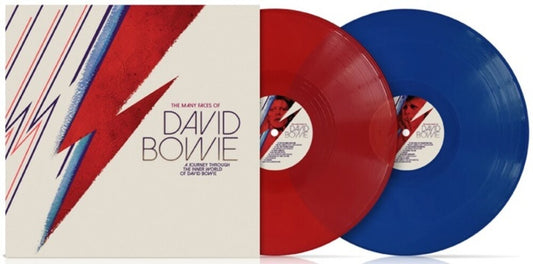 THE MANY FACES OF DAVID BOWIE 2LP LTD Gatefold Red/Blue Vinyl