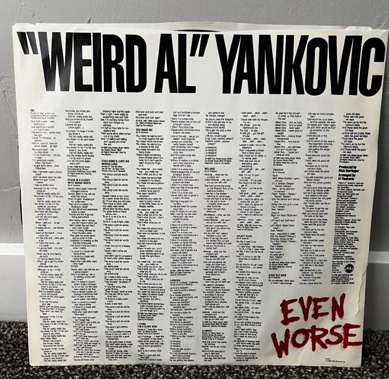 Even Worse | Black Pressing | FZ 44149 | Used Vinyl