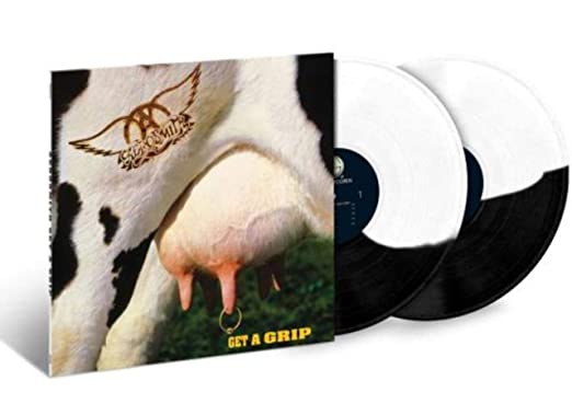 Aerosmith Get a Grip (Limited Edition, Black & White Split Colored Vinyl) (2 Lp's)