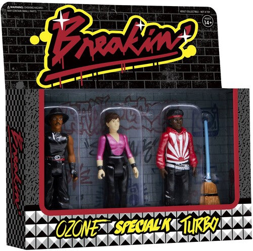 Super7 - Breakin' ReAction Figures - 3-Pack [Ozone, Special K, Turbo] (Metallic) (Collectible, Figure, Action Figure)