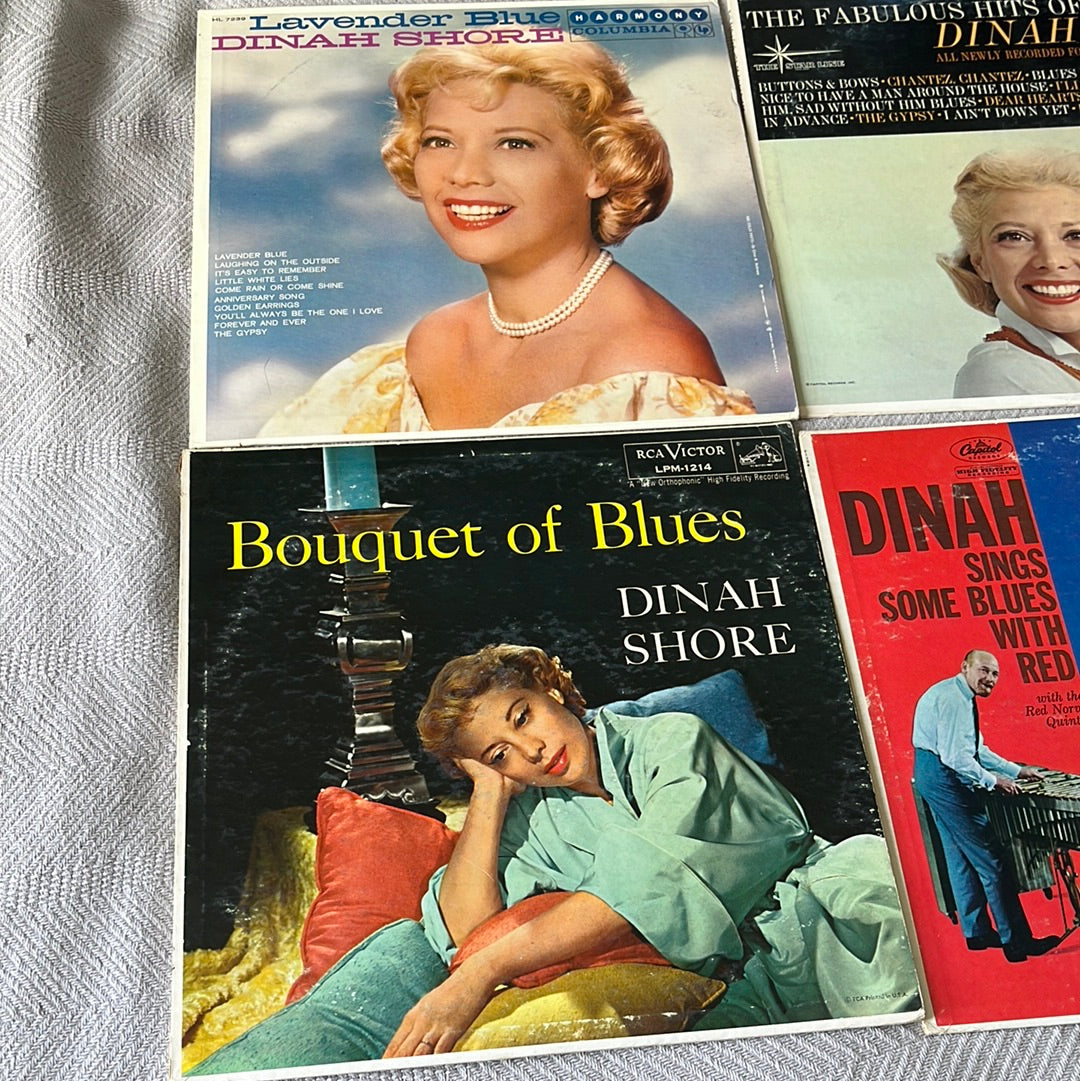 Dinah Shore Lot of 6 Vinyls VG Used