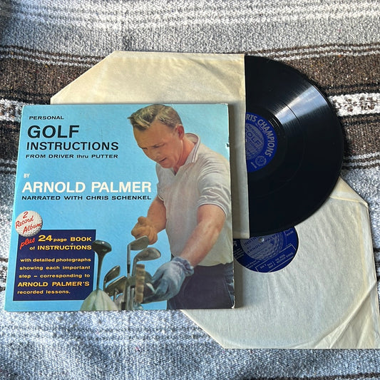 Personal Golf Instructions by Arnold Palmer 2 LP With Booklet Vinyl VG+ Used