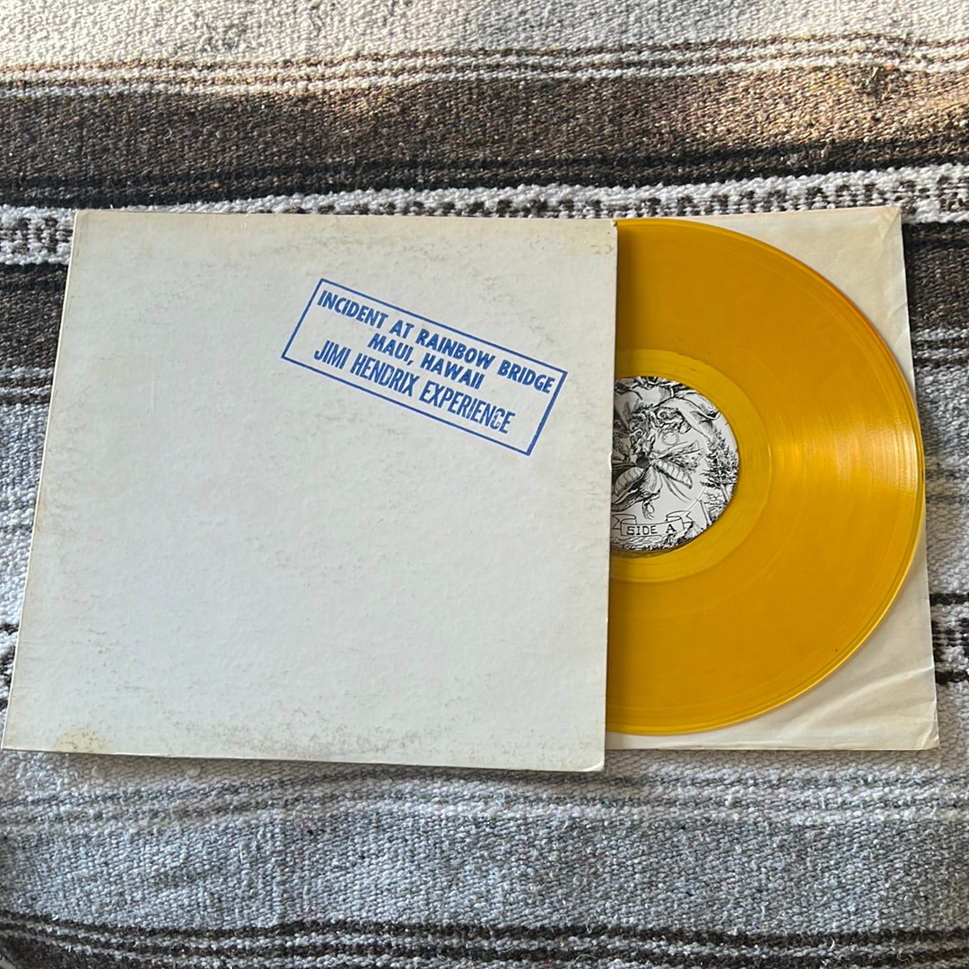 Incident at Rainbow Bridge Maui, Hawaii - Jimi Hendrix Experience VG Yellow Pressing Vinyl