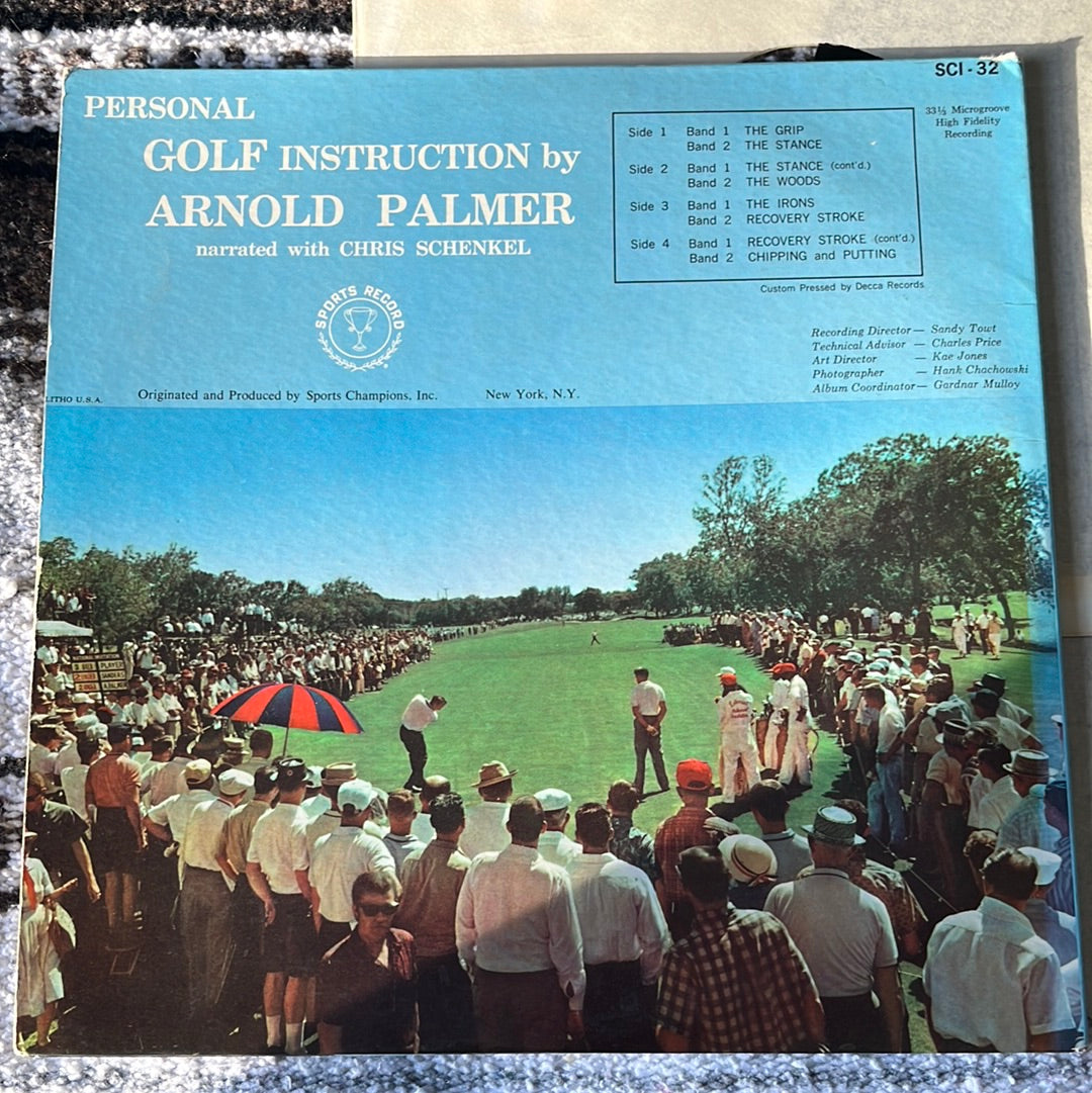 Personal Golf Instructions by Arnold Palmer 2 LP With Booklet Vinyl VG+ Used