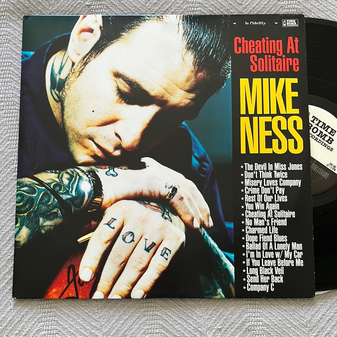 Cheating At Solitaire - Mike Ness Time Bomb Records Vinyl NM 1999