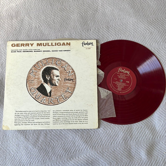 Mulligan Quartet - Gerry Mulligan Fantasy 3-220 1956 Red Translucent Vinyl Good Used