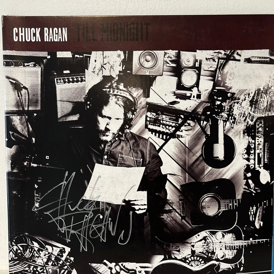 Till Midnight - Chuck Ragan Signed Blue Pressing Vinyl SD1538-1 Used VG+