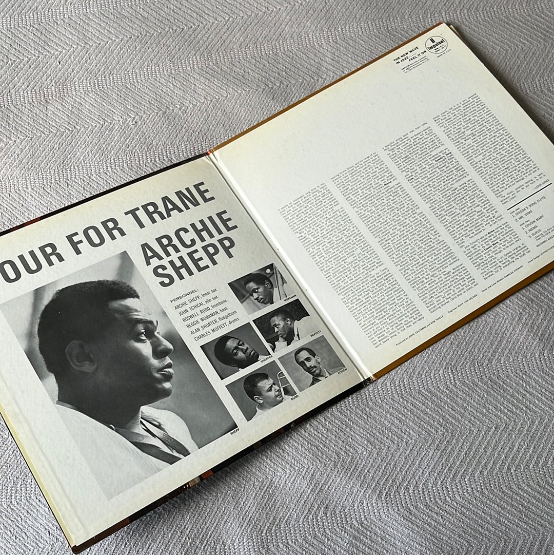 Four For Trane - Archie Shepp Impulse STEREO A-71 UK Pressing VG+ Vinyl