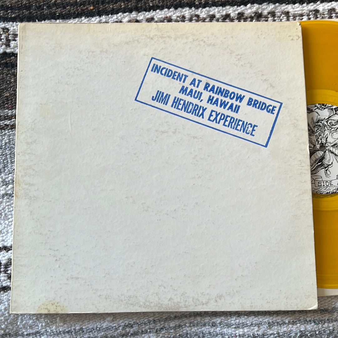 Incident at Rainbow Bridge Maui, Hawaii - Jimi Hendrix Experience VG Yellow Pressing Vinyl