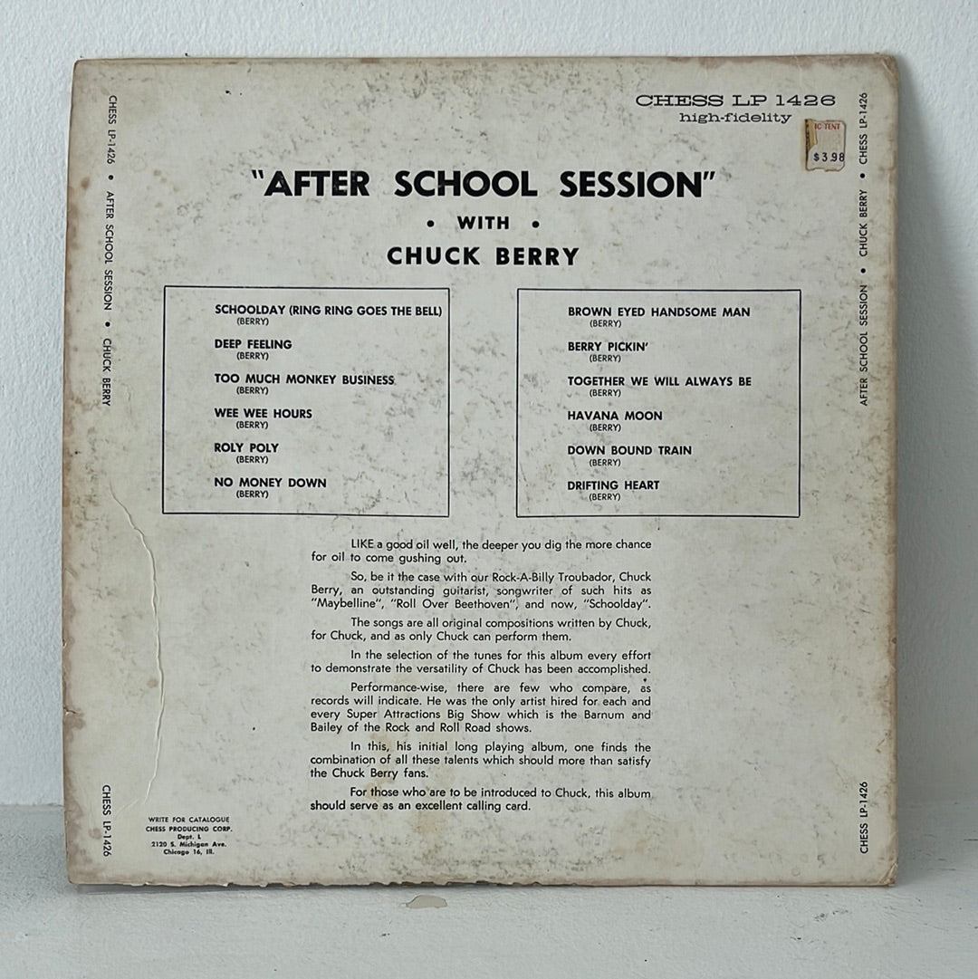 After School Sessions With Chuck Berry Chess LP 1426 LP Repress Mono Good Condition