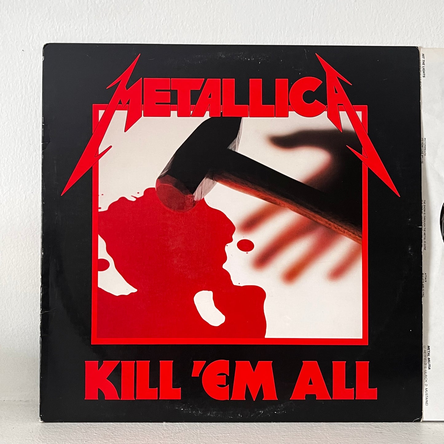 Metallica Kill 'Em All 60766-1 With Lyric Inner Sleeve VG+