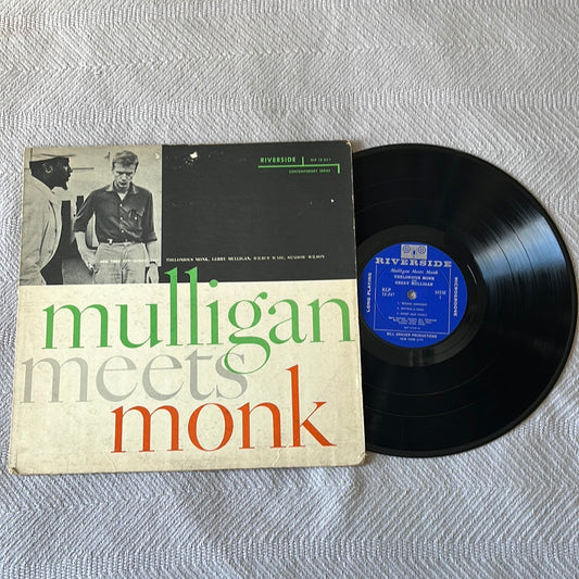 Mulligan Meets Monk Riverside RLP 12-247 1957 Mono VG+ Used Vinyl