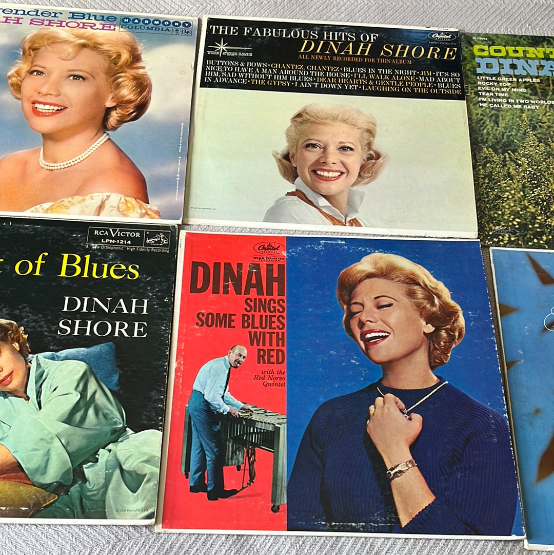 Dinah Shore Lot of 6 Vinyls VG Used