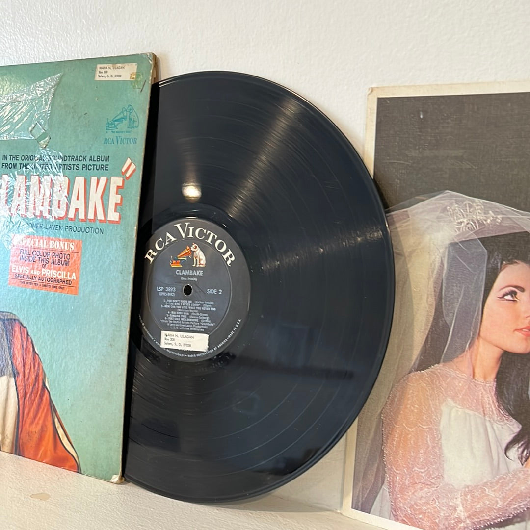 Elvis Presley "Clambake" LSP-3893 STEREO RCA Victor Used VG Vinyl Shrink
