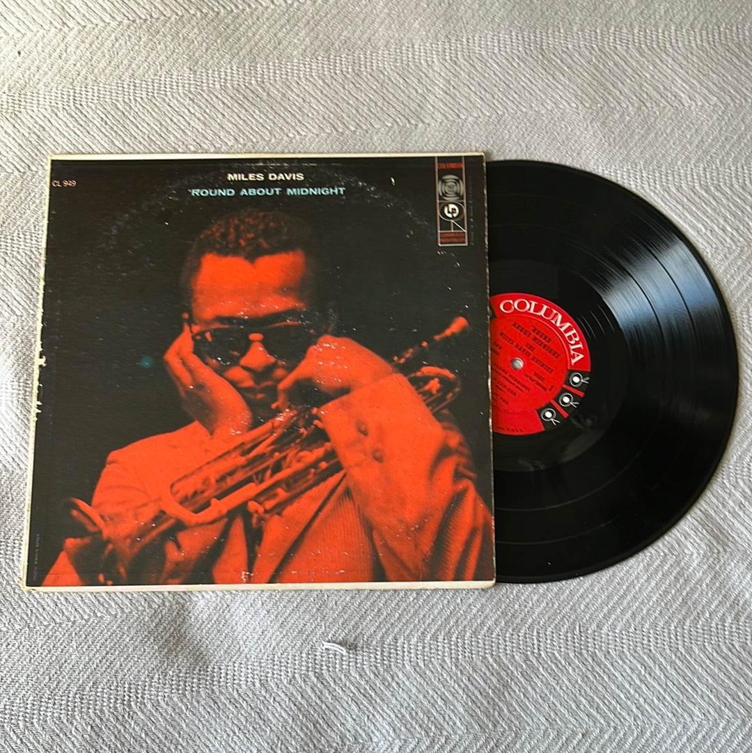 'Round About Midnight - Miles Davis Columbia CL 949 1957 Mono Terre Haute Pressing VG Vinyl