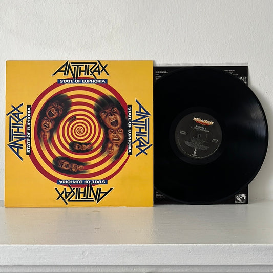 State of Euphoria - Anthrax Limited Edition Megaforce/Island 91004-1 1988 Pressing VG+