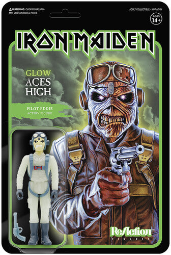 Super7 - Iron Maiden Reaction Figure Wave 1 - Pilot Eddie (Glow In The Dark)