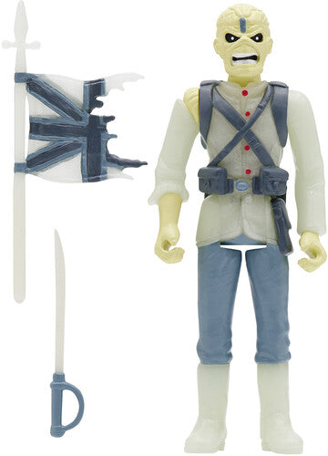 Super7 - Iron Maiden Reaction Figure Wave 1- Soldier Eddie (Glow In The Dark)