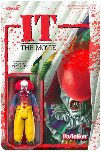 Super7 - IT ReAction Figure - Pennywise Monster (Blood Splatter Version) (Collectible, Figure, Action Figure)