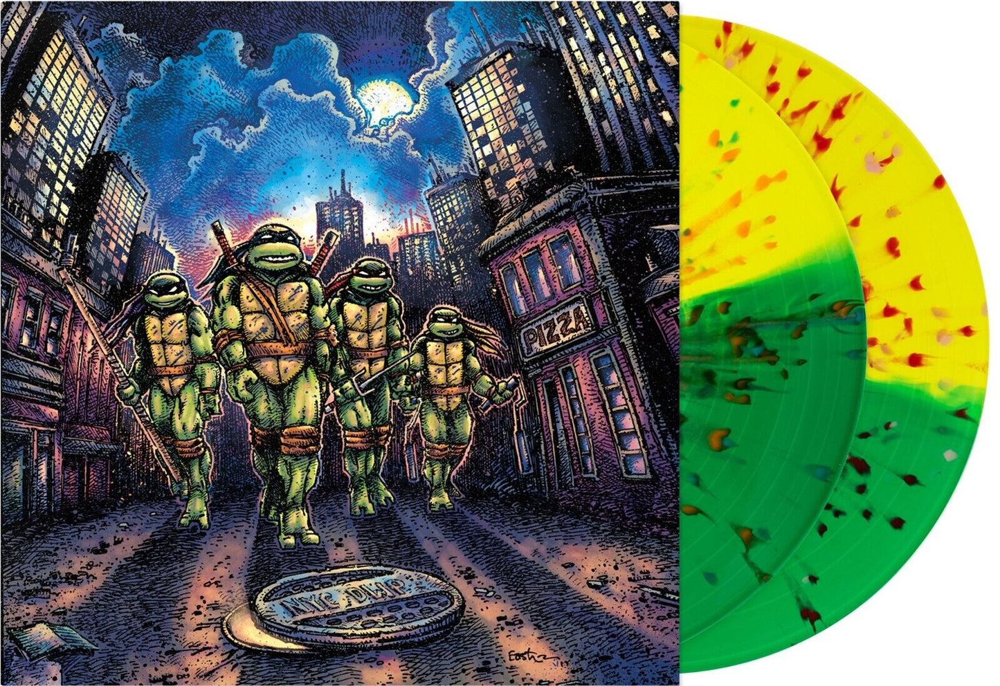 Teenage Mutant Ninja Turtles (Original Soundtrack) (Turtle Mask Splatter Colored Vinyl) (2 Lp's)