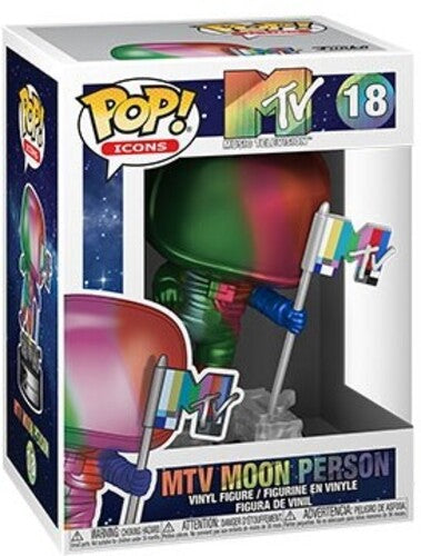 FUNKO POP! AD ICONS: MTV- Moon Person (Rainbow) (Vinyl Figure)