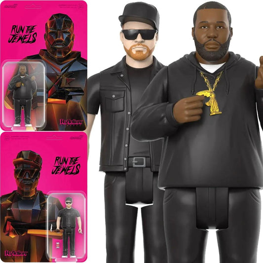 Super7 - Run the Jewels ReAction Figures Wave 2 Set - Dangerous Killer Mike and El-P (Large Item, Collectible, Figure, Action Figure)