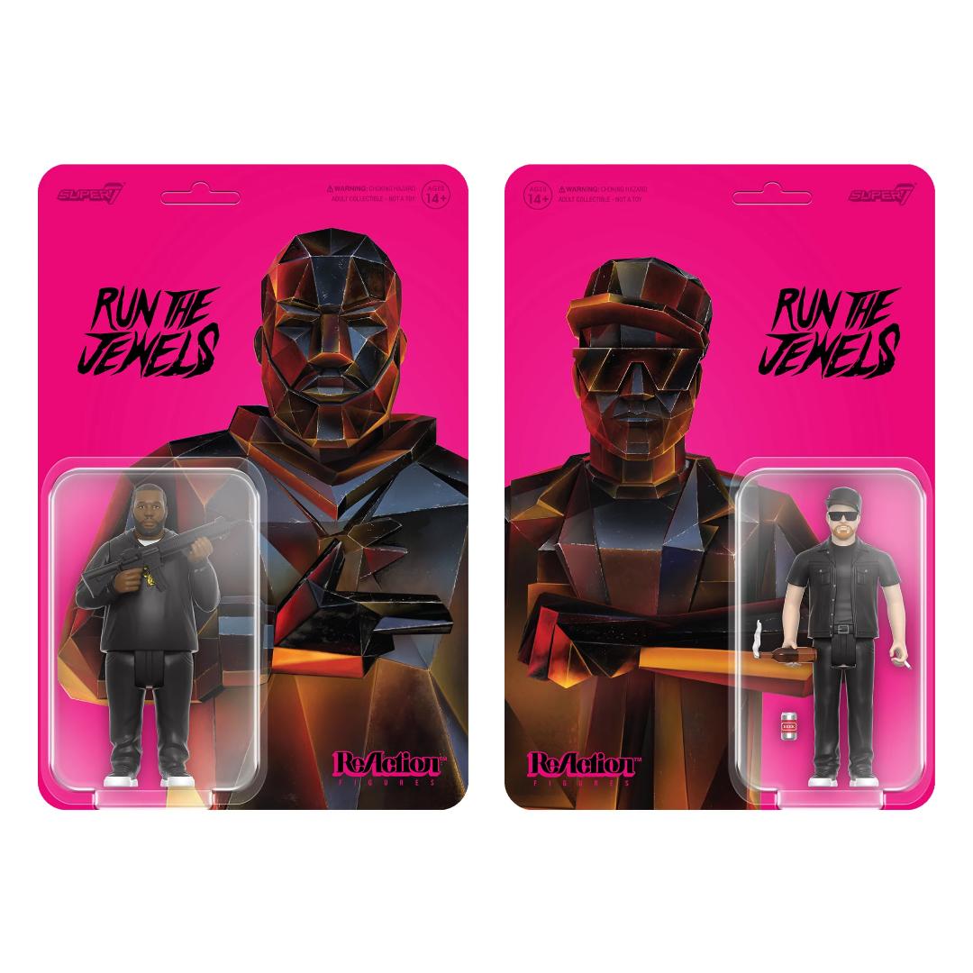 Super7 - Run the Jewels ReAction Figures Wave 2 Set - Dangerous Killer Mike and El-P (Large Item, Collectible, Figure, Action Figure)