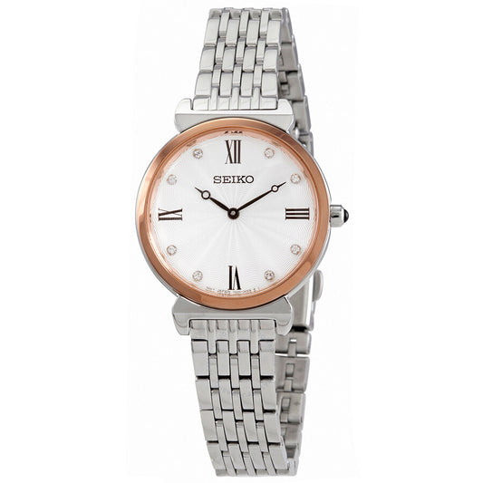 Seiko SFQ798 Ladies Watch Crystal White Dial New