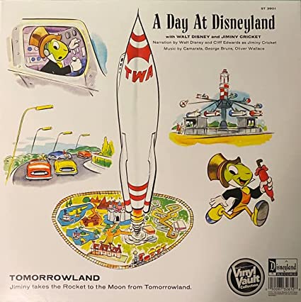 A Day At Disneyland with Walt Disney and Jiminy Cricket (2 Lp's)