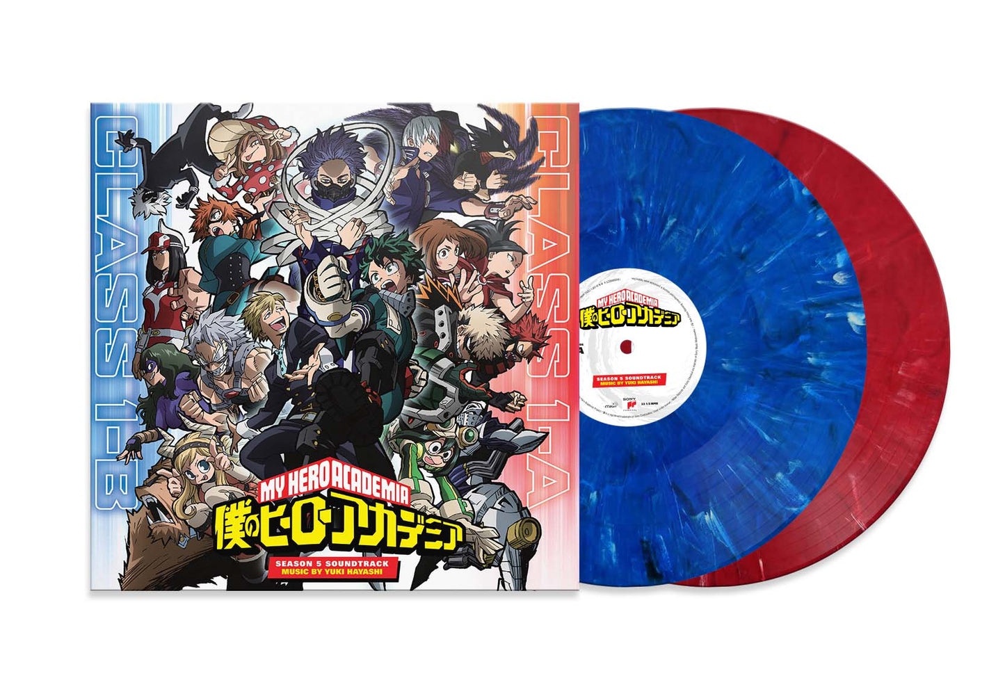 My Hero Academia: Season 5 (Original Series Soundtrack) (Colored Vinyl, Blue, Red, 150 Gram Vinyl) (2 Lp's)